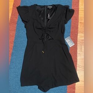 EXPRESS Elegant Black romper- sz 4